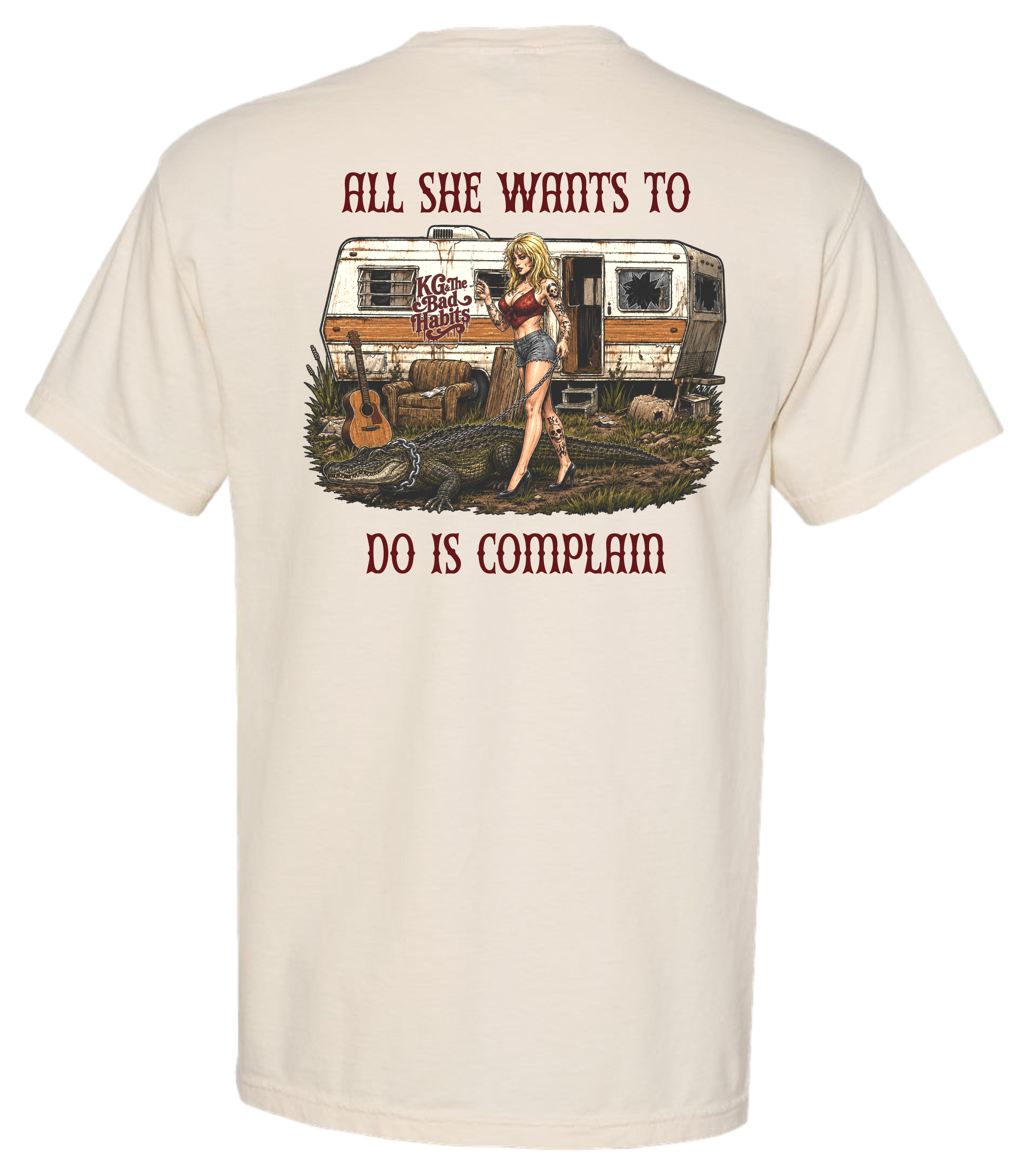 Beige Headache Today t-shirt